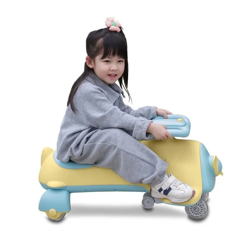 سه چرخه پلاسماکار برند کویر طرح هواپیما زرد آبی