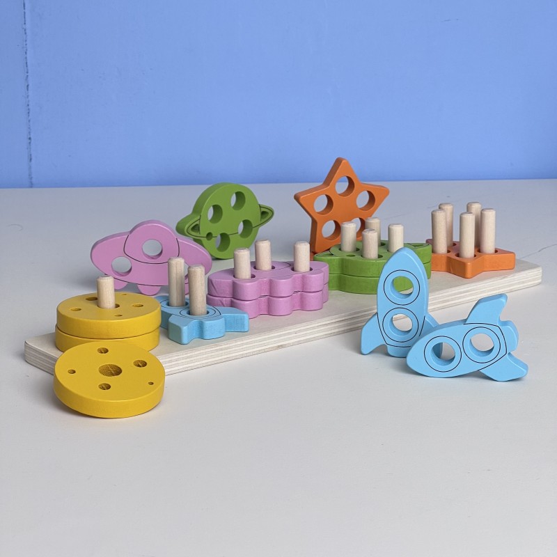 مونته سوری اشکال چوبی فضایی پاستلی 1646