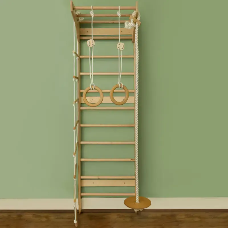 نردبان سوئدی + تاب گرد + حلقه ژیمناستیک و نردبان معلق