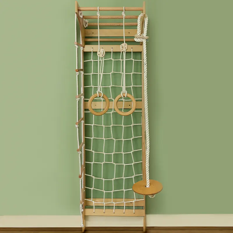 نردبان طناب کشی شده با تاب دیسکی، حلقه ژیمناستیک و نردبان معلق