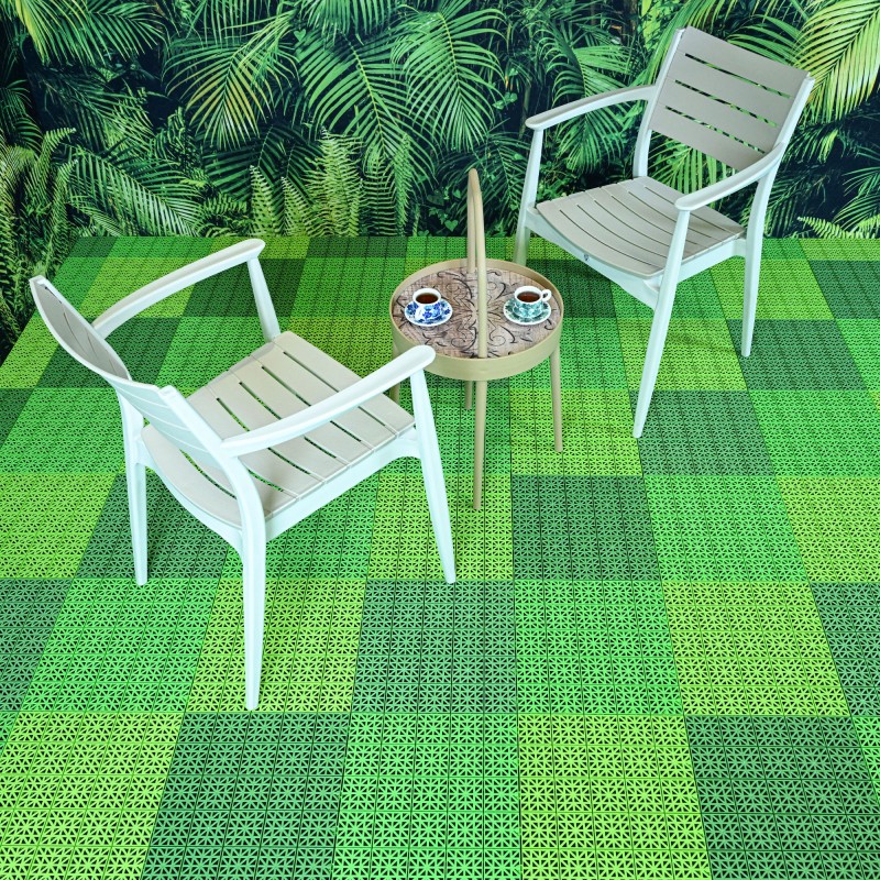 کف پوش فضای باز مدل تایل مشبک (2 متر مربع)