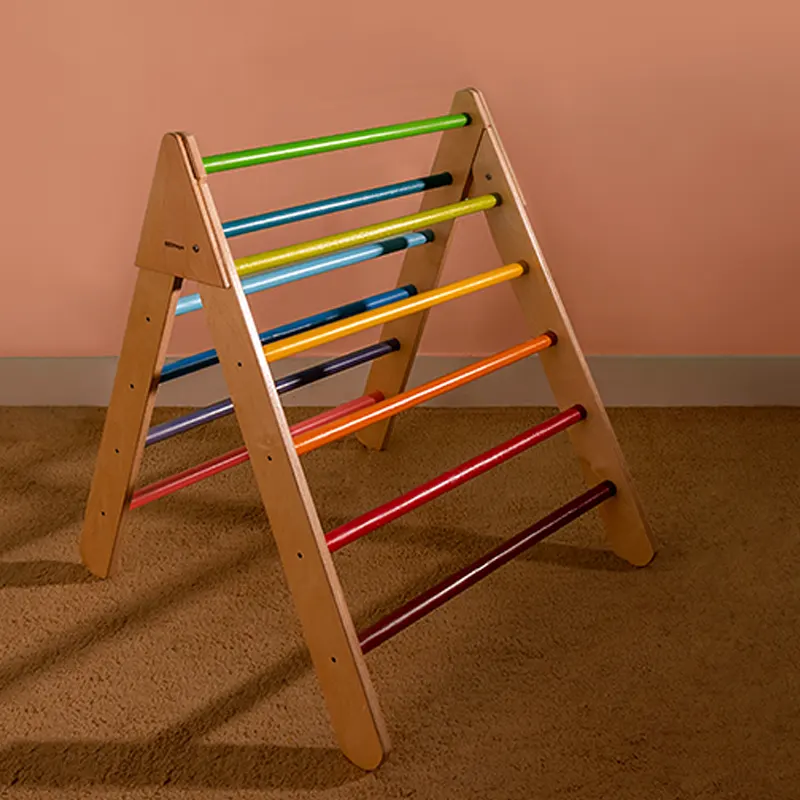 نردبان مثلثی پیکلر چوبی تاشو