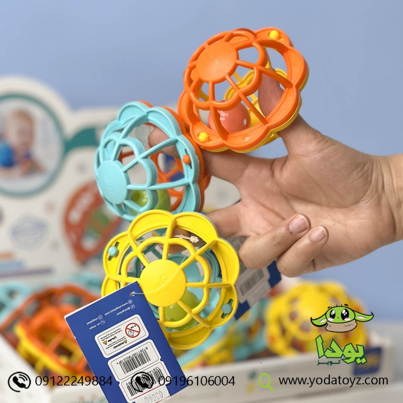 توپ نوزادی جغجغه ای نی نی بال