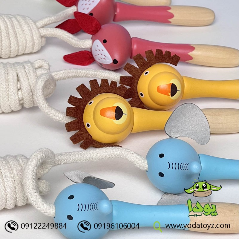 طناب بازی کودکان طرح حیوانات