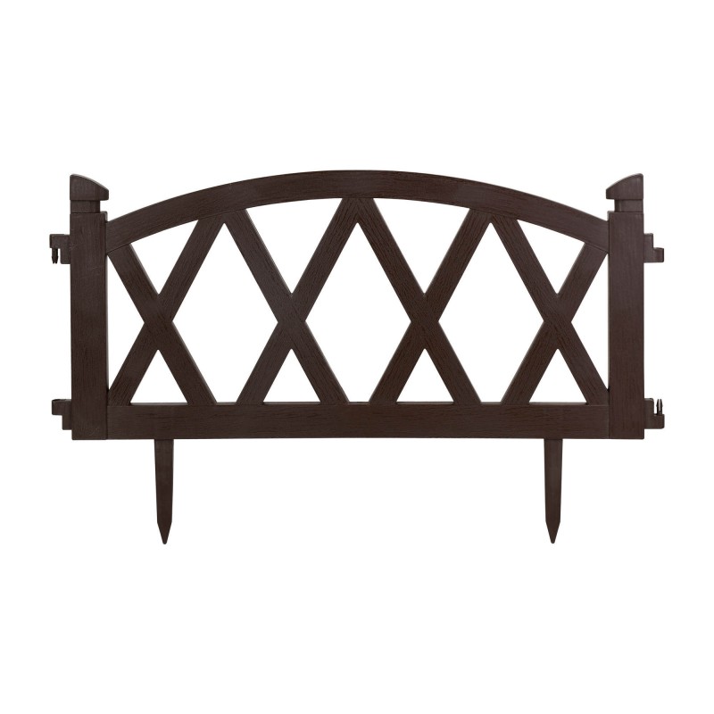 حصار باغچه پلاستیکی فضای باز طرح لوزی(پک 10 عددی) کد 4