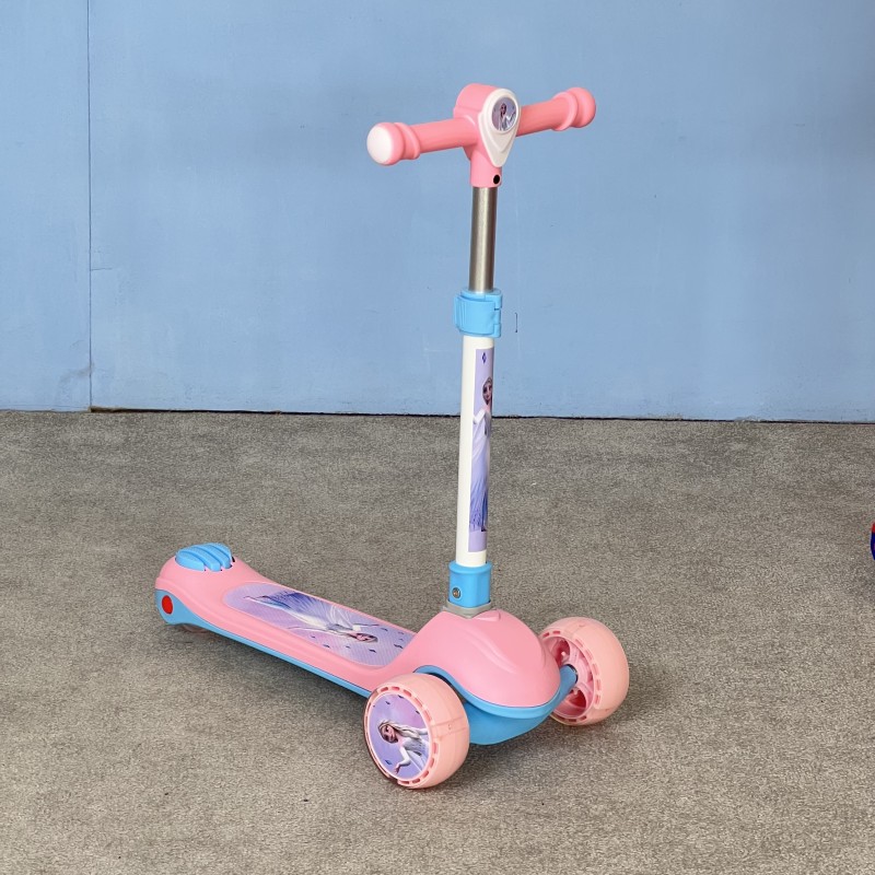 اسکوتر کودک کد 2127 مدل فروزن صورتی