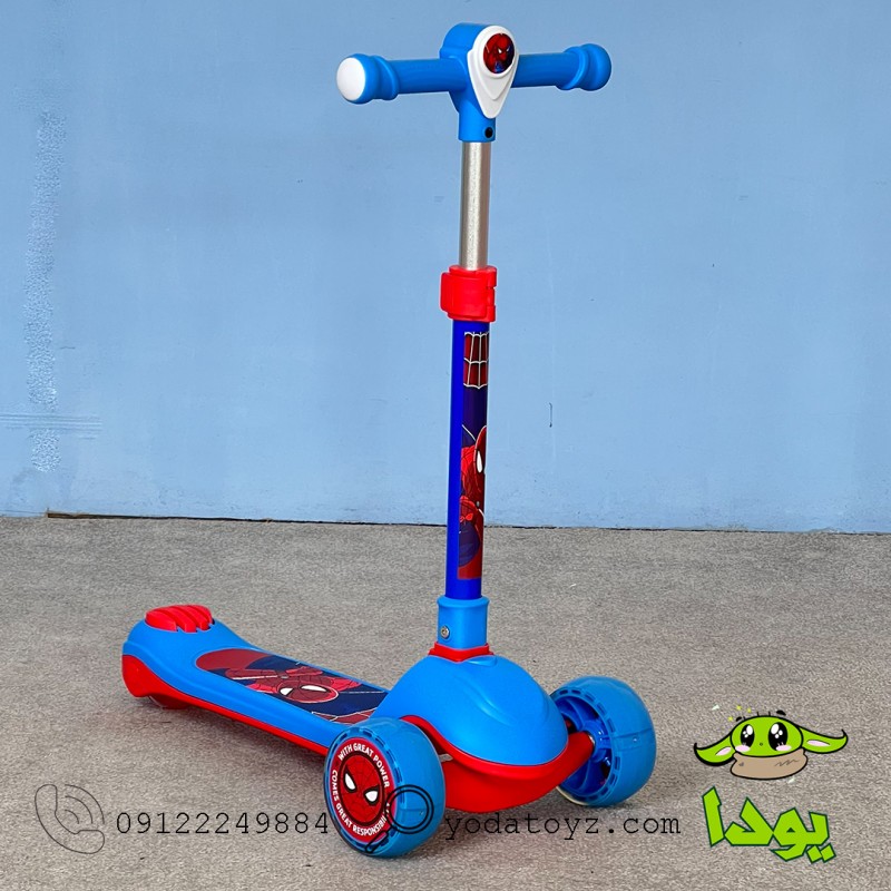 اسکوتر کودک کد 2127 مدل اسپایدر من ابی