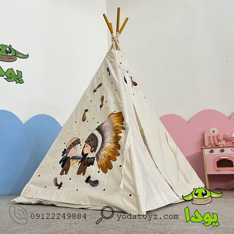 چادر سرخپوستی کودک با تشک مدل دختر و پسر سرخپوست