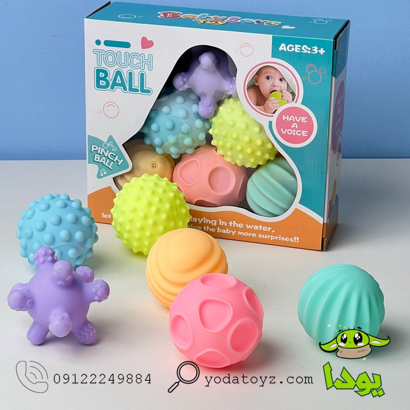 توپ حسی نوزادی 6 تکه کد 55-916