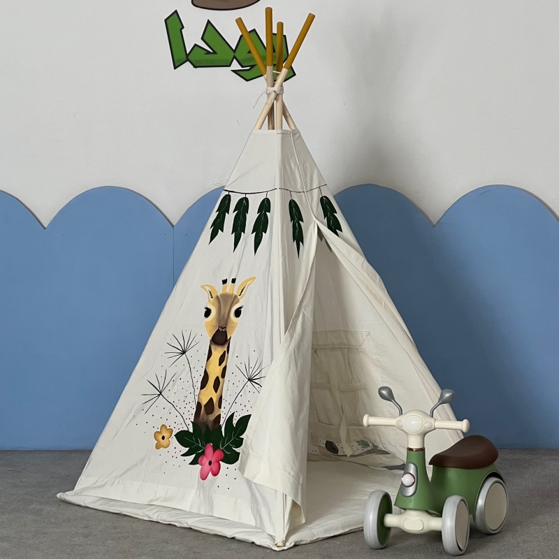 چادر بازی کودک سرخپوستی مدل زرافه
