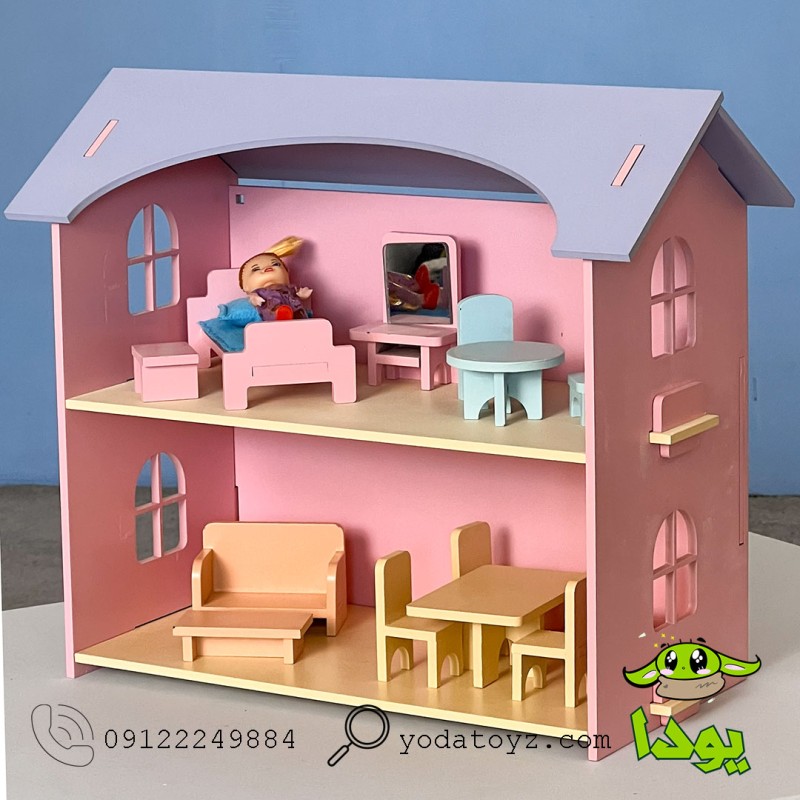 اسباب بازی خانه عروسک چوبی وارداتی- DOLL HOUSE
