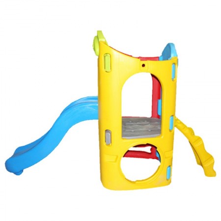 مجموعه پلی اتیلنی تک برج و دیواره صخره نوردی بازی کودک