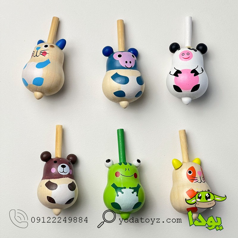 اسباب بازی فرفره چوبی