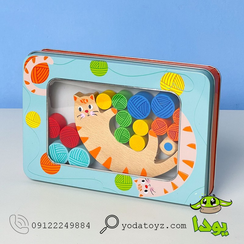 بازی تعادل گربه با جعبه فلزی پیکاردو picardo