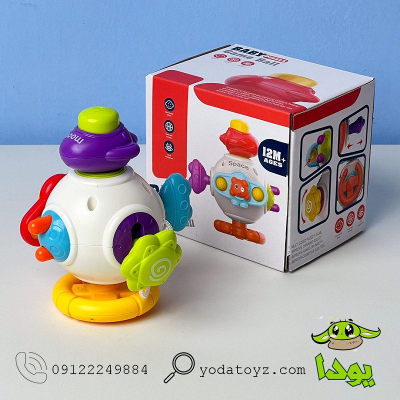 اسباب بازی نوزادی بیزی بال سفینه کوچک مدل 666-2