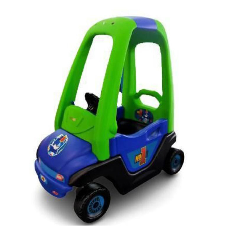ماشین پایی سقف دار آبی سبز *وارداتی* Cool Wheels Baby Cozy Coupe Car blue WJ015