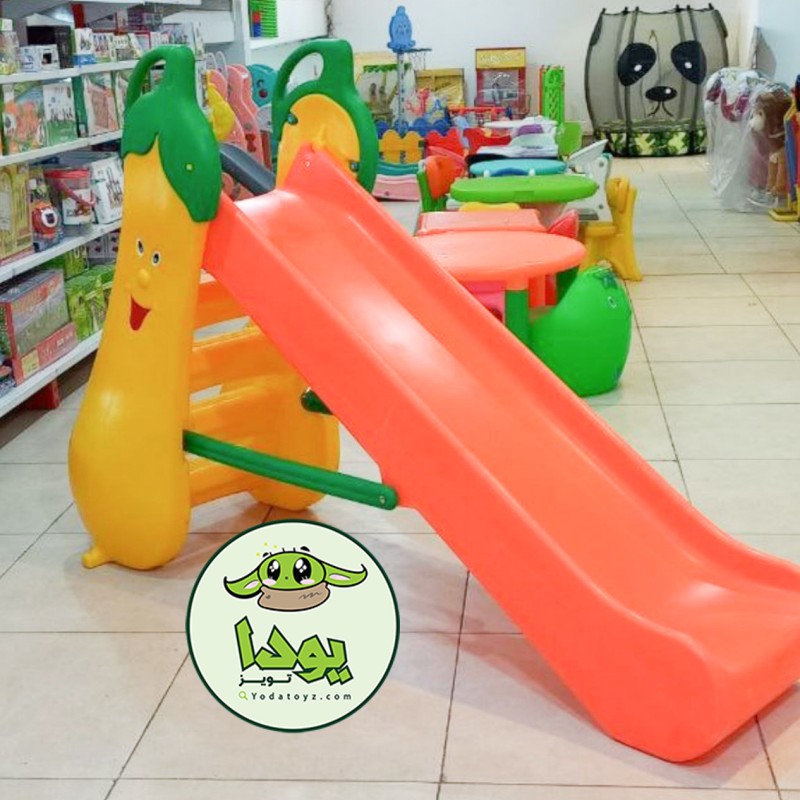 سرسره بلند خانگی و مهد کودکی مدل موز (4 پله)