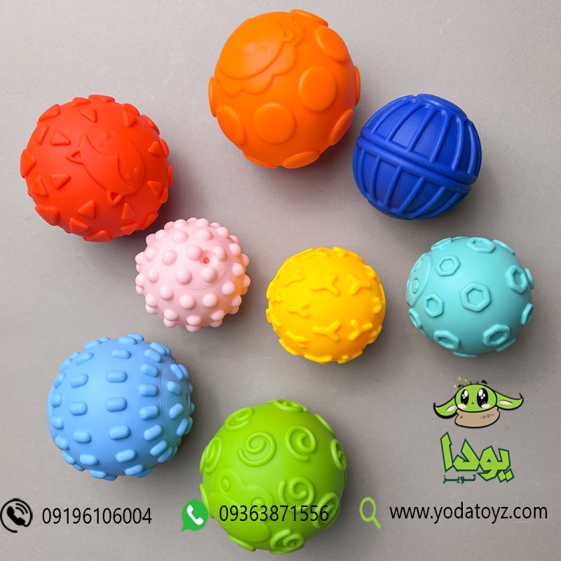 اسباب بازی توپ 8 تکه لمسی کد HE0257