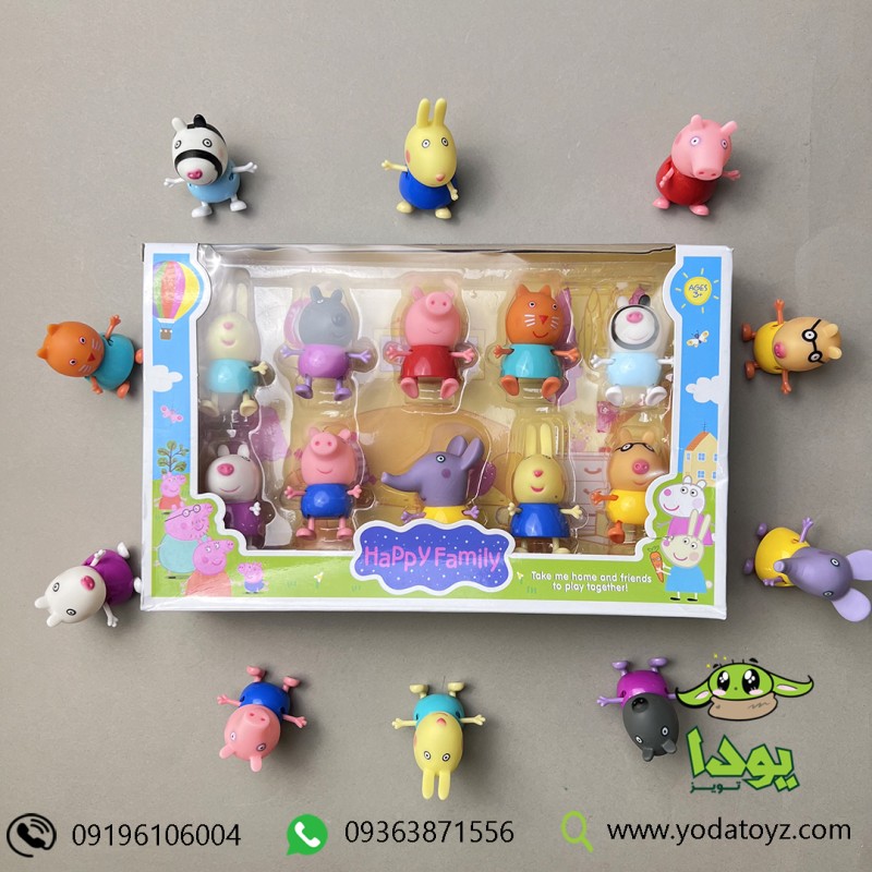 اسباب بازی فیگور پپا پیگ 10 عددی