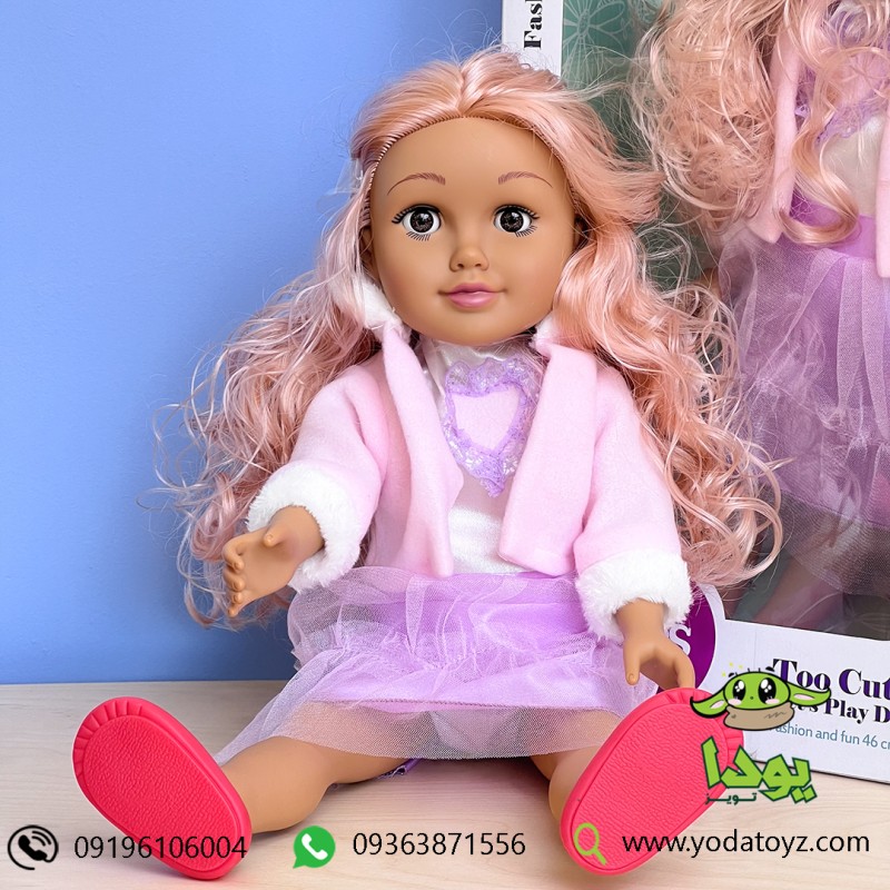 عروسک دخترانه با قد 46 سانتیمتر - fashion fun doll