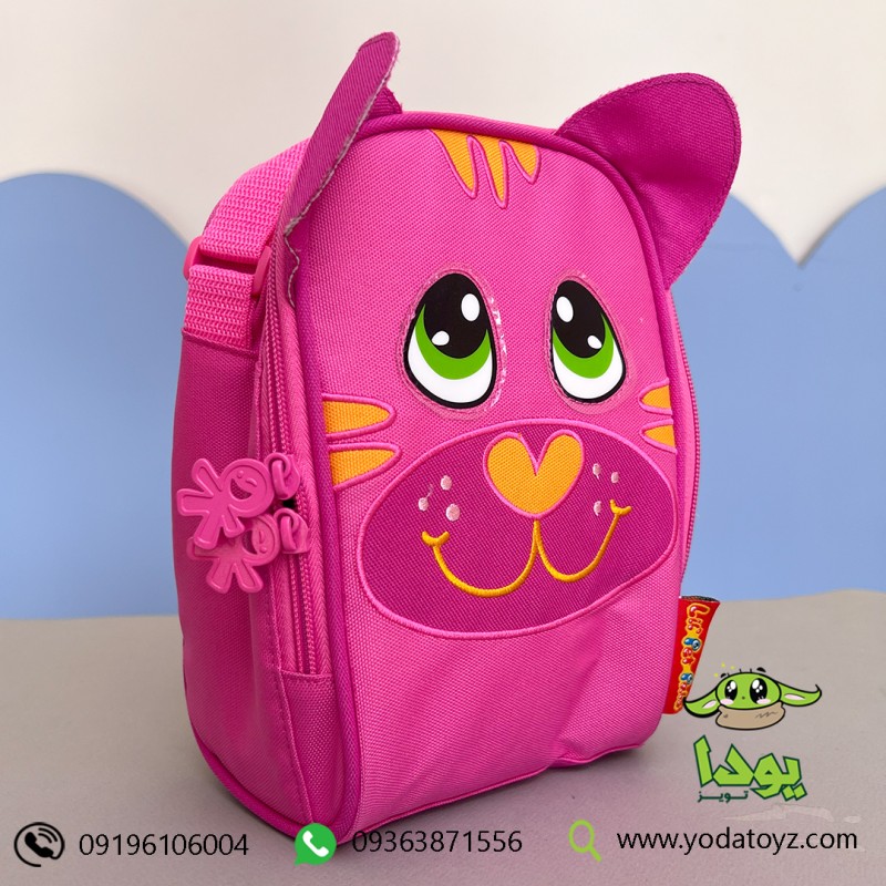 کیف غذای کودک و عایق حرارت طرح گربه رنگ صورتی okiedog