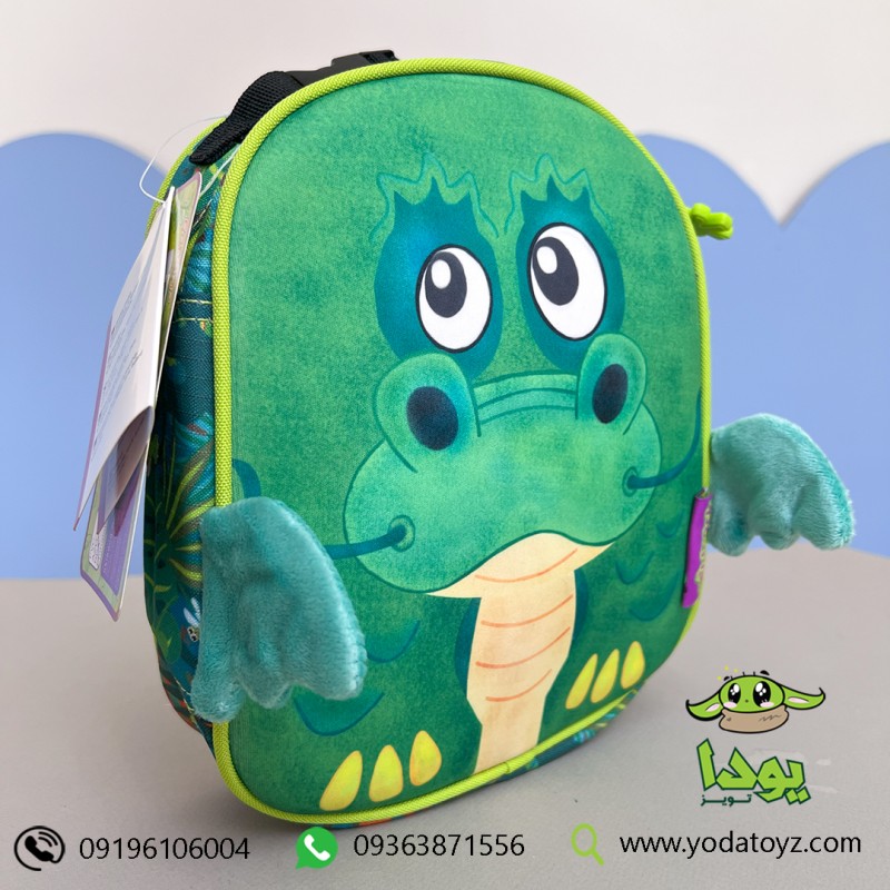 کیف غذای بچگانه و عایق حرارت طرح اژدها رنگ سبز okiedog