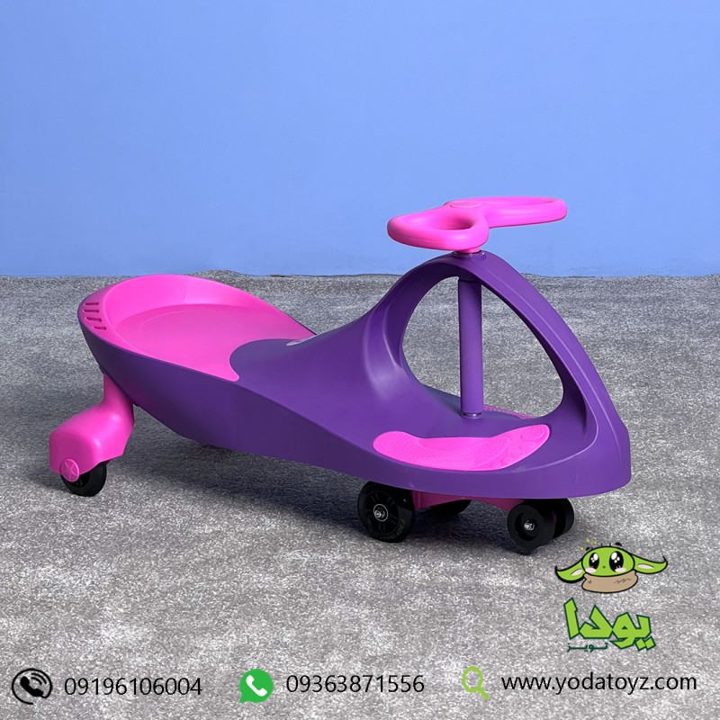 سه چرخه لوپ کار چرخ ژله ای ساده ایرانی  LOOPCAR رنگ بنفش با نشیمن صورتی