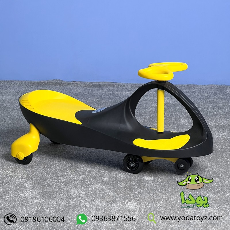 لوپ کار چرخ ژله ای رنگ مشکی زرد LOOPCAR