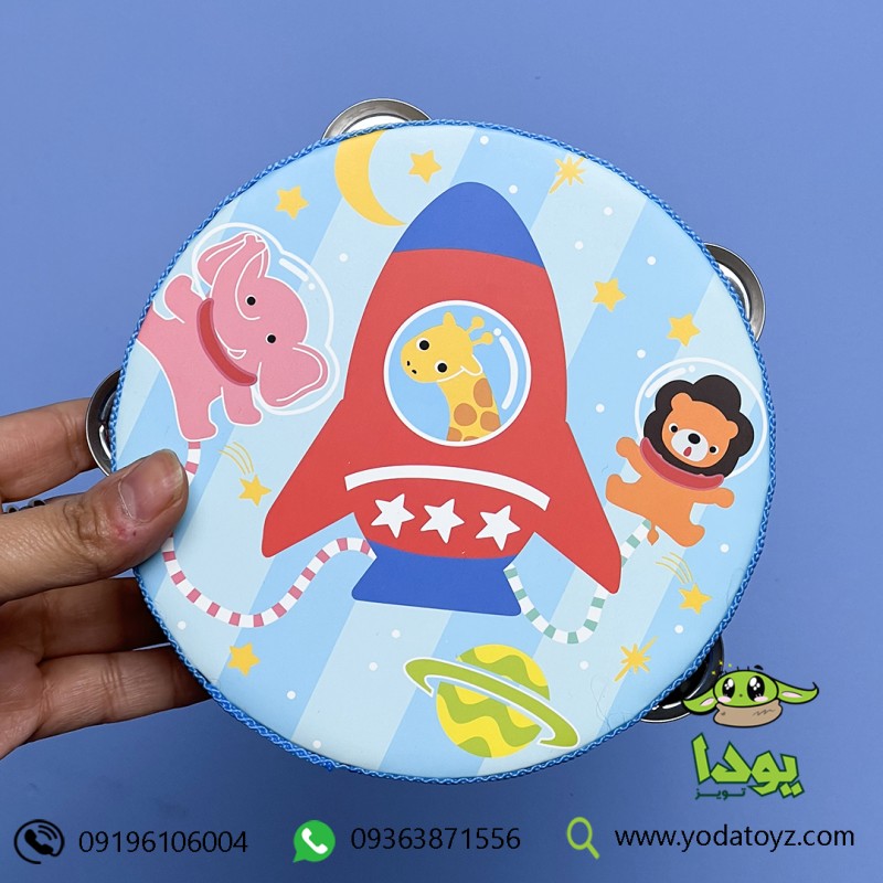 تمبورین کودک یا دایره زنگی برند اسلپ ساند رنگ آبی