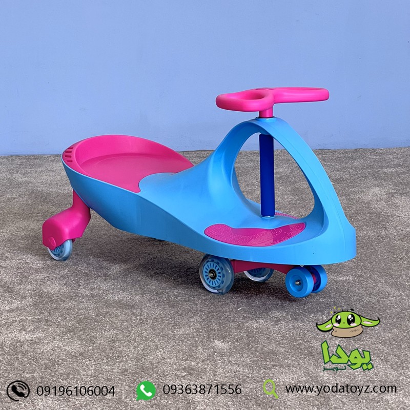 لوپ کار چرخ ژله ای ساده  رنگ آبی با نشیمن سرخابی  LOOPCAR