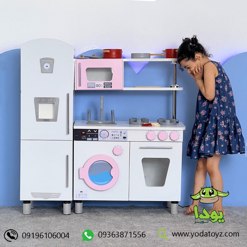 آشپزخانه چوبی کودک مدل کیدز ساده