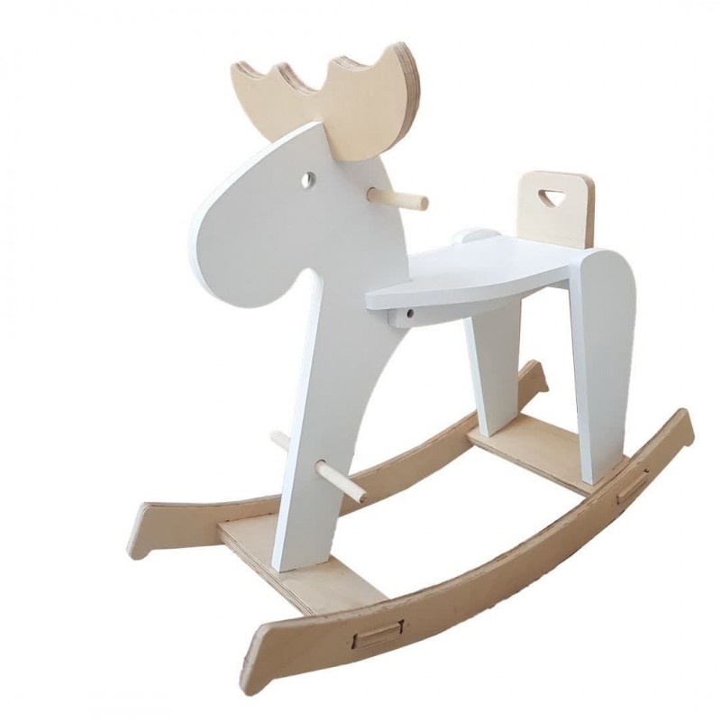 راکر چوبی کودک مدل گوزن