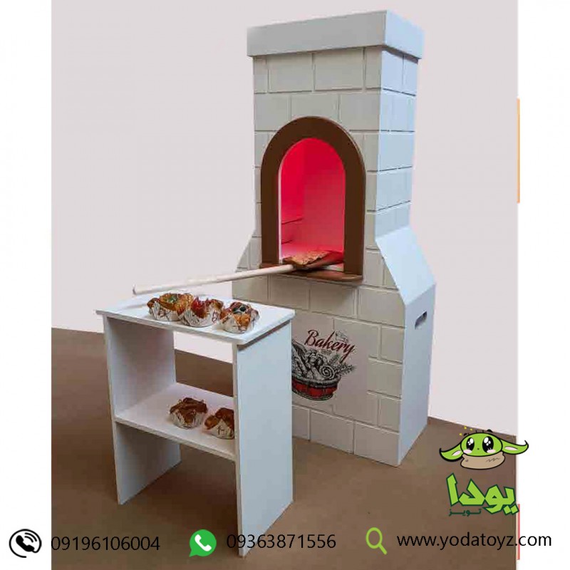 اسباب بازی خانه مشاغل نانوایی چوبی کودک
