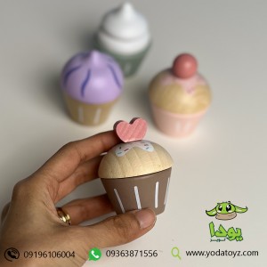 اسباببازی چوبی کاپ کیک 4 عددی پیکاردو picardo