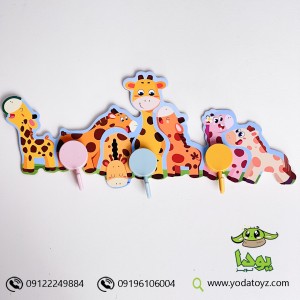 جا لباسی دیواری چوبی کد 37282