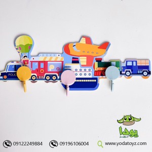 جا لباسی دیواری چوبی کد 37282