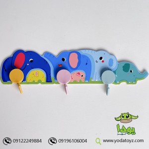 جا لباسی دیواری چوبی کد 37282