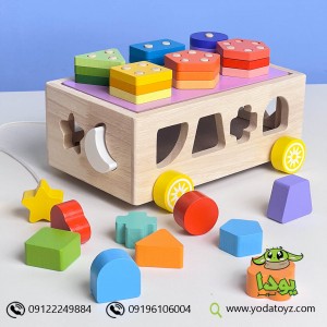 مونته سوری جا نمایی اشکال جعبه مکعبی چوبی 991