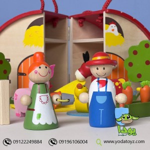 مزرعه با حیوانات چوبی پیکاردو