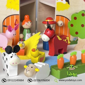 مزرعه با حیوانات چوبی پیکاردو