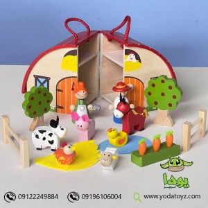 مزرعه با حیوانات چوبی پیکاردو