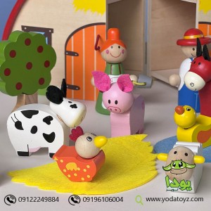 مزرعه با حیوانات چوبی پیکاردو