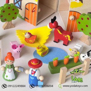 مزرعه با حیوانات چوبی پیکاردو
