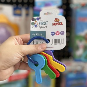 اسباب بازی دسته کلید رنگی کودک وارداتی 5 عددی