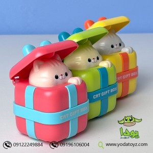 اسباب بازی گربه کادویی سر فشاری