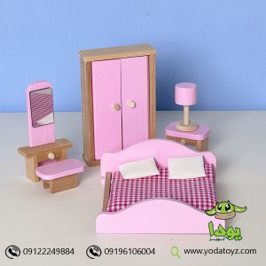 وسایل خانه عروسکی مدل اتاق خواب والدین
