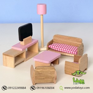 وسایل خانه عروسکی مدل اتاق نشیمن