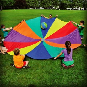 بازی گروهی چتر پاراشوت قطر 1/5 متر