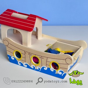 کشتی نوح با حیوانات چوبی 19 تکه پیکاردو
