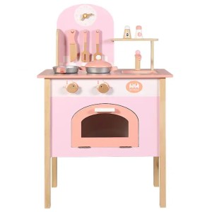 آشپزخانه کودک چوبی رنگ صورتی 936-935